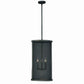 Vaxcel Wicker Park 8L Linear Chandelier Warm Pewter