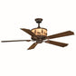 Vaxcel Yellowstone 56" Rustic Moose Bronze Ceiling Fan and Remote