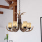 Vaxcel Yoho 6-Light Bronze Rustic Antler Chandelier