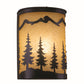 Vaxcel Yosemite 1-Light Bronze Rustic Tree Flush"door Outdoor Wall Sconce