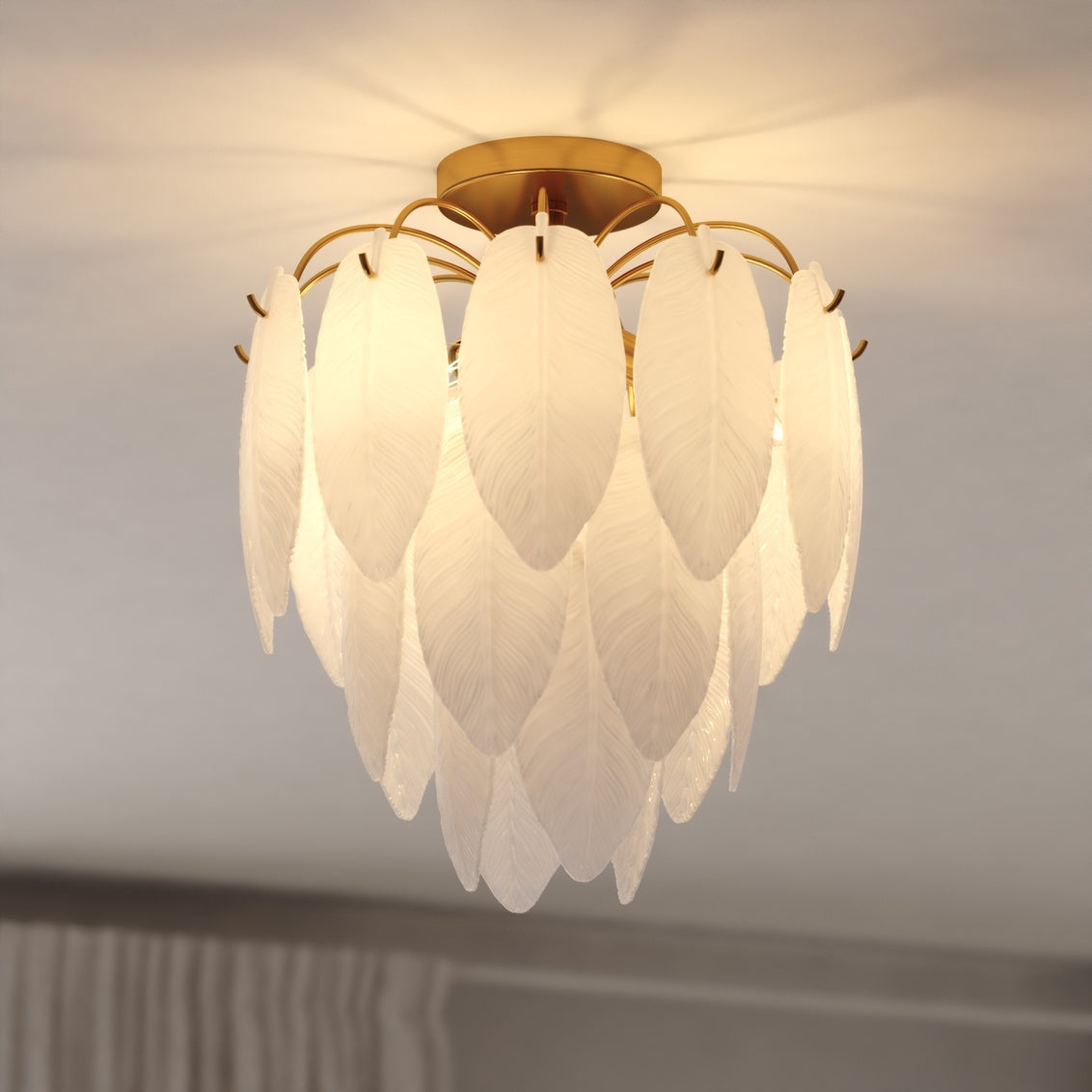 Vaxcel Yosemite 14-in Tree Flush Mount Ceiling Light Burnished Bronze