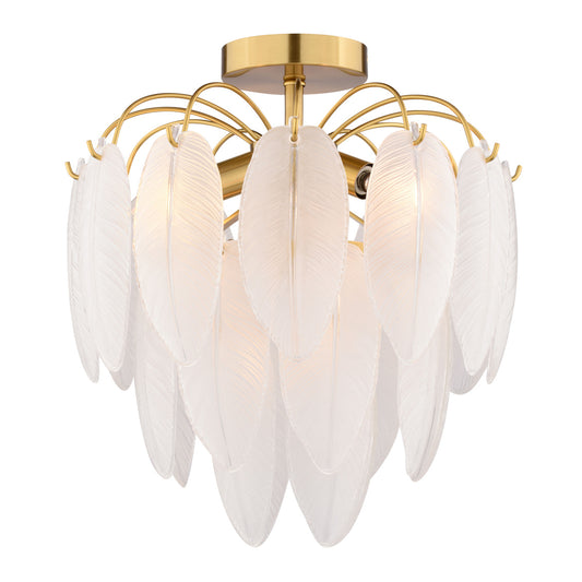 Vaxcel Yosemite 14-in Tree Flush Mount Ceiling Light Burnished Bronze