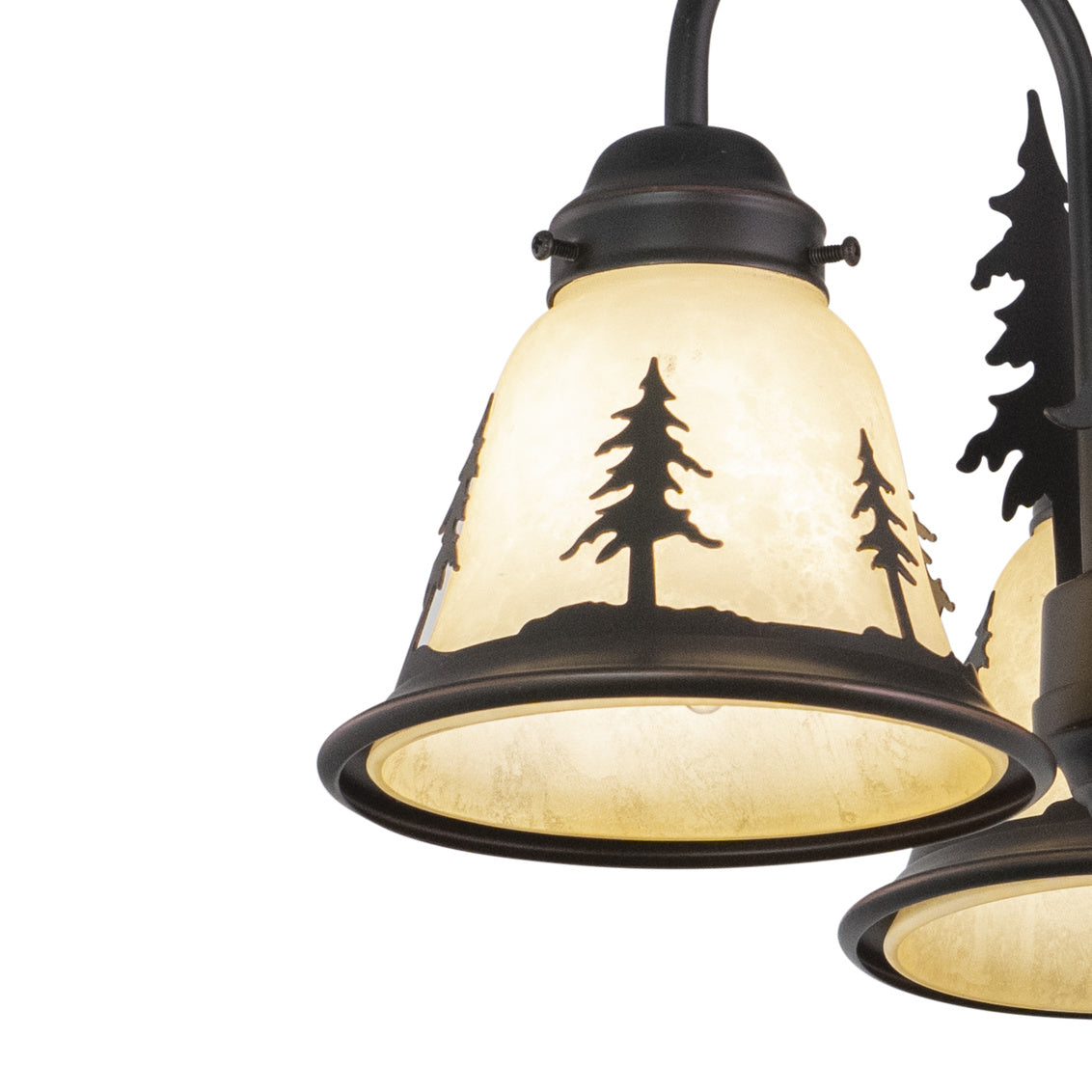 Vaxcel Yosemite 3-Light LED Bronze Rustic Tree Mini Chandelier or Fan Light Kit