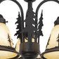 Vaxcel Yosemite 3-Light LED Bronze Rustic Tree Mini Chandelier or Fan Light Kit