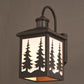 Vaxcel Yosemite Bronze Motion Sensor Dusk-to-Dawn Rustic Outdoor Wall Light White Glass