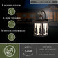 Vaxcel Yosemite Bronze Motion Sensor Dusk-to-Dawn Rustic Outdoor Wall Light White Glass