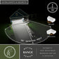 Vaxcel Yosemite Bronze Motion Sensor Dusk-to-Dawn Rustic Outdoor Wall Light White Glass