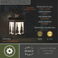Vaxcel Yosemite Bronze Motion Sensor Dusk-to-Dawn Rustic Outdoor Wall Light White Glass