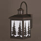 Vaxcel Yosemite Bronze Motion Sensor Dusk-to-Dawn Rustic Outdoor Wall Light White Glass