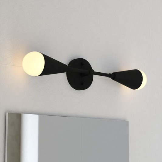 Vaxcel Zurich 18-in. 2 Light Wall Light Matte Black