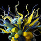 Vetreria Artistica Rosa Alghero 6-Lights Multi-Colored Artistic Design Glass Chandelier