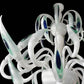 Vetreria Artistica Rosa Ali di Pavone 20-Lights Blue and Green Crystal Glass Chandelier