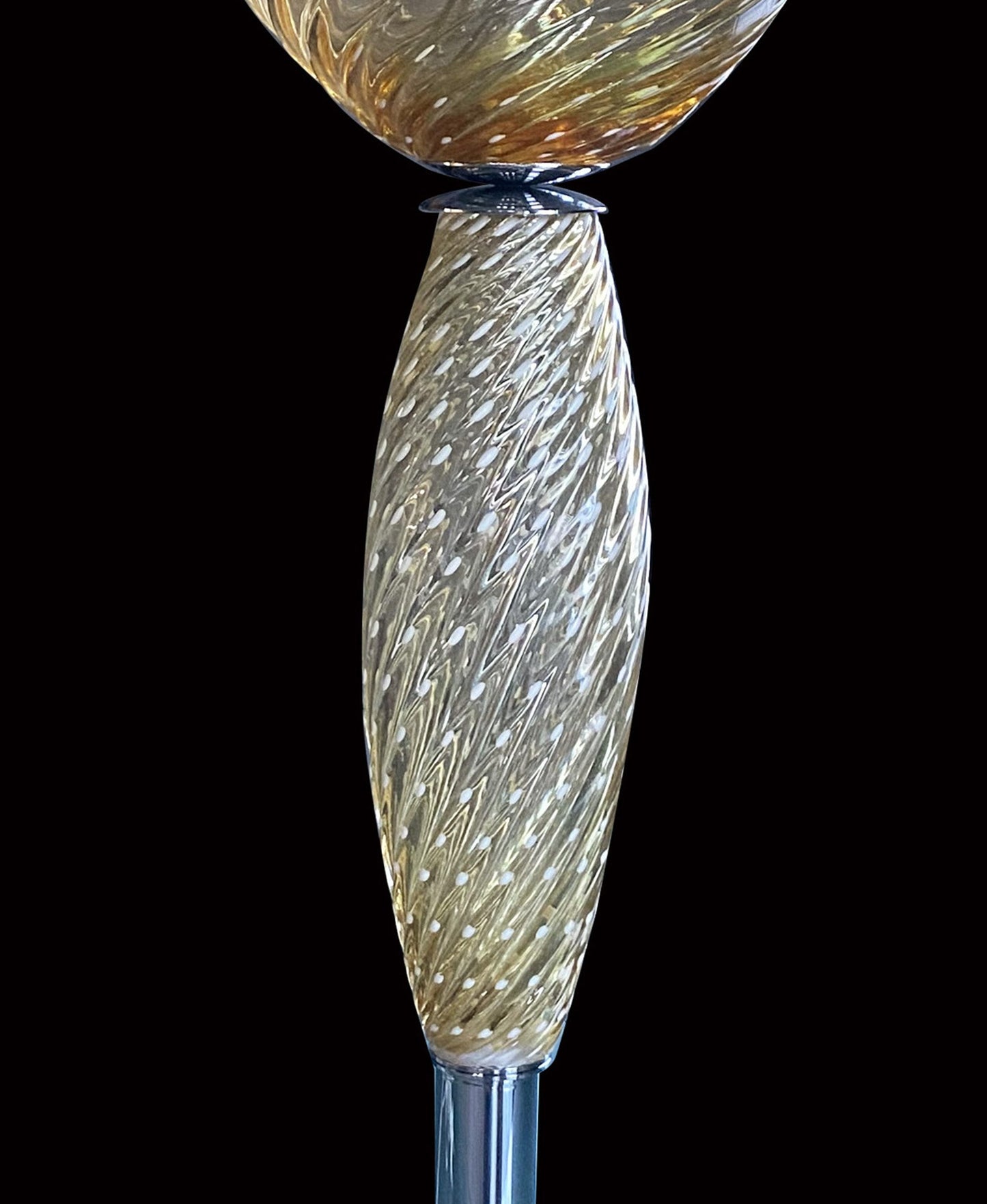 Vetreria Artistica Rosa Amber 26" 1 Clear Amber Glass Table Lamp