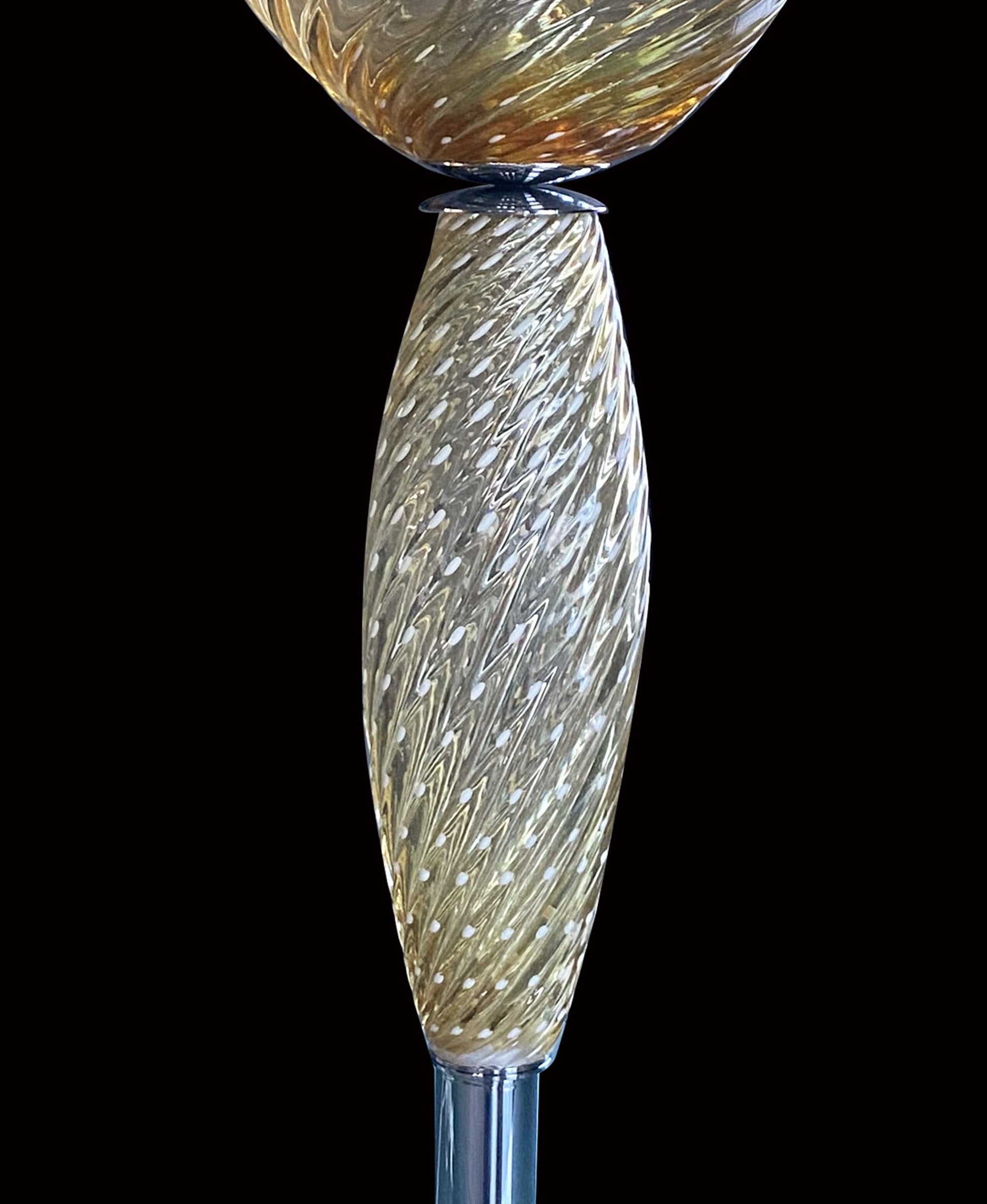 Vetreria Artistica Rosa Amber 26" 1 Clear Amber Glass Table Lamp