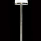 Vetreria Artistica Rosa Arianna 76" Satin Chrome Frame With Sandblasted Tapered Drum Glass Shade Floor Lamp