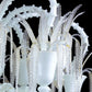 Vetreria Artistica Rosa Arsenale 20-Lights White Murano Glass Chandelier