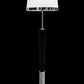 Vetreria Artistica Rosa Athena 50" Polished Chrome Frame With Sandblasted Tapered Drum Glass Shade Floor Lamp