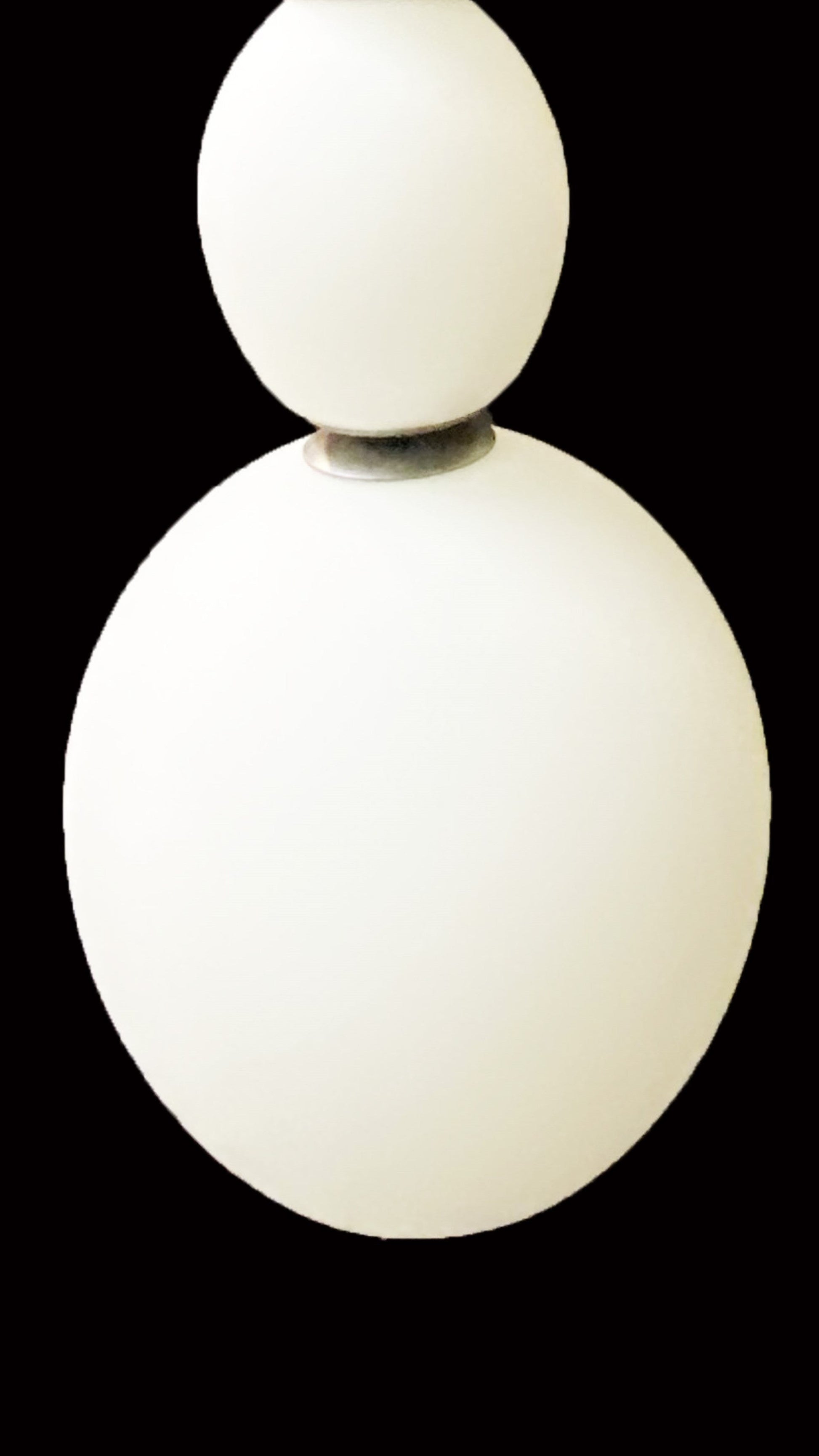 Vetreria Artistica Rosa Blanc 39" White Pastel Sandblasted Glass Pendant Lighting