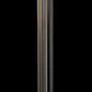 Vetreria Artistica Rosa Boem 83" Black Brushed Nickel Frame With Sandblasted Crystal Cone Glass Shade Floor Lamp