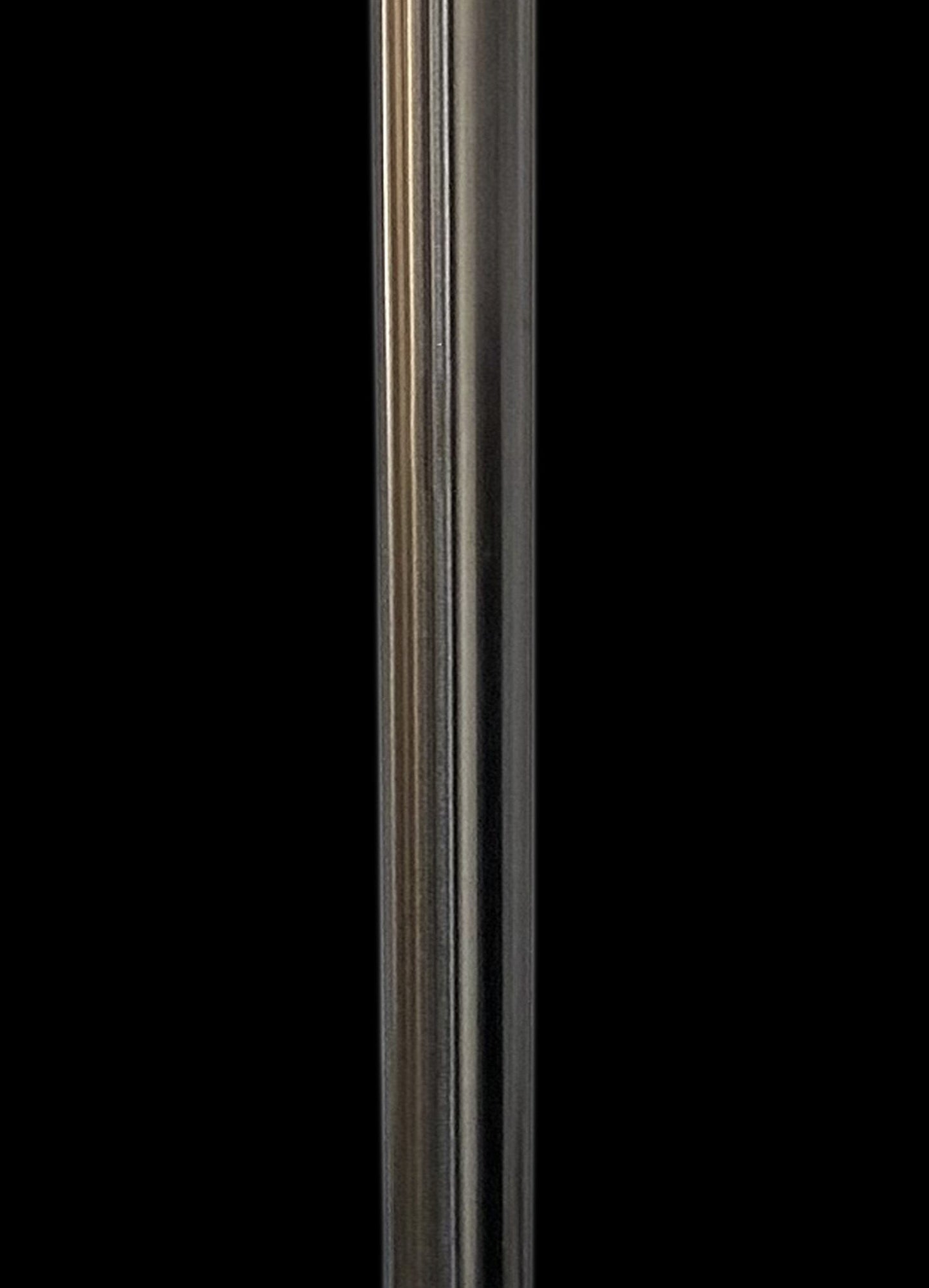 Vetreria Artistica Rosa Boem 83" Black Brushed Nickel Frame With Sandblasted Crystal Cone Glass Shade Floor Lamp