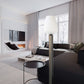 Vetreria Artistica Rosa Boem 83" Black Brushed Nickel Frame With Sandblasted Crystal Cone Glass Shade Floor Lamp