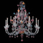 Vetreria Artistica Rosa Casanova 15-Lights Multi-Colored Murano Glass Chandelier