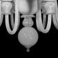 Vetreria Artistica Rosa Dionisio 12-Lights White Base With Bell-Shaped Shade Glass Chandelier