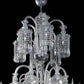 Vetreria Artistica Rosa Dubai 35-Lights Crystal Clear Murano Glass Chandelier