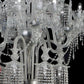 Vetreria Artistica Rosa Dubai 35-Lights Crystal Clear Murano Glass Chandelier