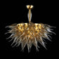 Vetreria Artistica Rosa Eclisse 55-Lights Gold Flame Glass Chandelier