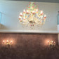 Vetreria Artistica Rosa Fior di loto 24-Lights Pink and Green Murano Glass Chandelier