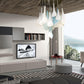 Vetreria Artistica Rosa Fioritura 36-Lights White and Light Blue Sandblasted Petal Glass Chandelier