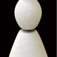 Vetreria Artistica Rosa Frea 39" Two-Toned Black and White Pastel Sandblasted Glass Pendant Lighting