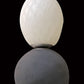 Vetreria Artistica Rosa Frea 39" Two-Toned Black and White Pastel Sandblasted Glass Pendant Lighting