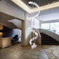 Vetreria Artistica Rosa Gocce di Pioggia 42-Lights Opal White Surface With White Blown Venetian Glass Chandelier