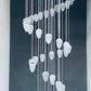 Vetreria Artistica Rosa Gocce di Pioggia 42-Lights Opal White Surface With White Blown Venetian Glass Chandelier