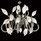 Vetreria Artistica Rosa Gocce di Rugiada 32-Lights Gray Base With White Frosted Shade Glass Chandelier