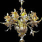 Vetreria Artistica Rosa Marem 9-Lights Amber, Yellow and Orange Crystal Glass Chandelier