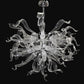 Vetreria Artistica Rosa Medusa 8-Lights Medusa Inspired Transparent Glass Chandelier