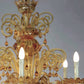 Vetreria Artistica Rosa Nevet 6-Lights Amber Glass Chandelier Additional
