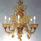 Vetreria Artistica Rosa Nevet 6-Lights Amber Glass Chandelier Additional