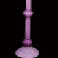 Vetreria Artistica Rosa Orchidea 77" Amethyst Frame With Sandblasted Cup Shaped Glass Shade Floor Lamp