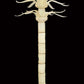 Vetreria Artistica Rosa Palmera 71" White and Ivory Frame With Palm Tree Design Glass Floor Lamp