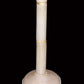 Vetreria Artistica Rosa Peonia 71" White and Gold Frame With Bell-Shaped Glass Shade Floor Lamp