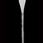 Vetreria Artistica Rosa Petalo 67" Polished Chrome Frame With Sandblasted Petal Shaped Glass Shade Floor Lamp