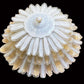 Vetreria Artistica Rosa Plafoneria White-Gold 100-Lights White and Gold Glass Flush Mount