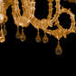 Vetreria Artistica Rosa Poesia 12-Lights Black Murano Glass Chandelier