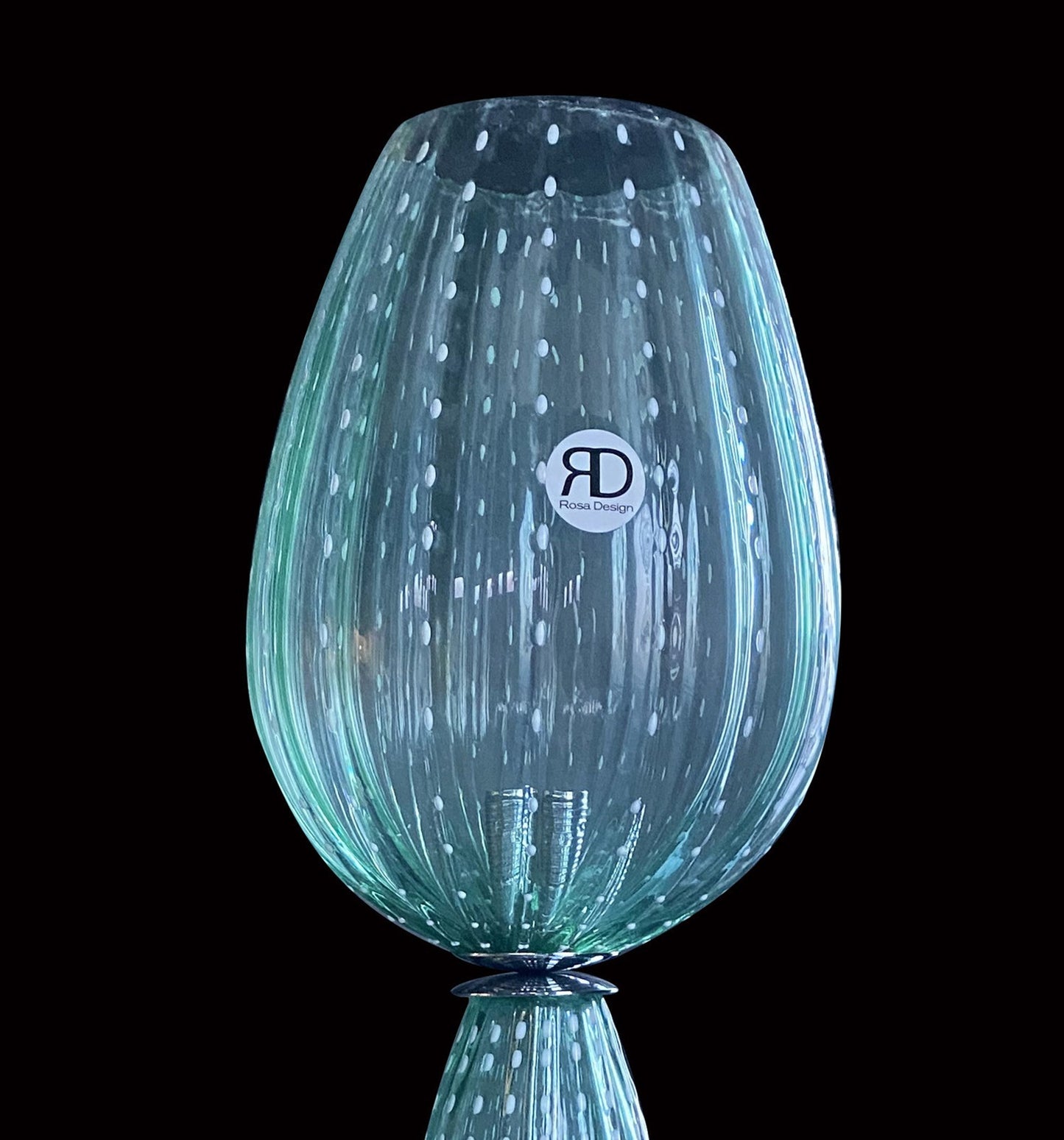 Vetreria Artistica Rosa Prato 26" 1 Grass Green Glass Table Lamp