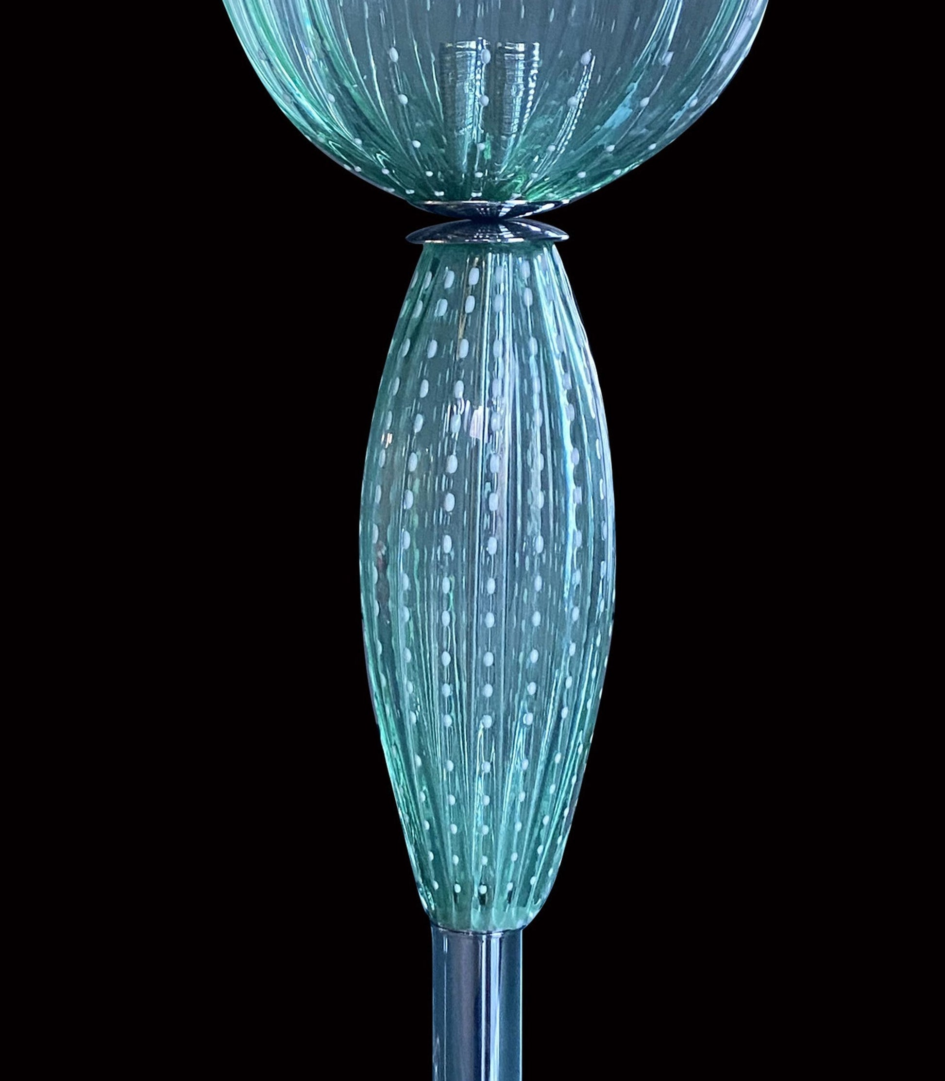 Vetreria Artistica Rosa Prato 26" 1 Grass Green Glass Table Lamp