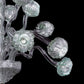 Vetreria Artistica Rosa Prestige 18-Lights Pure Silver Foil Glass Chandelier